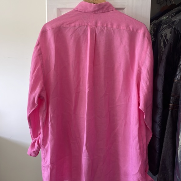 Ralph Lauren linen shirt button-down, XL like new recently dry cleaned SHARP! - Picture 5 of 5